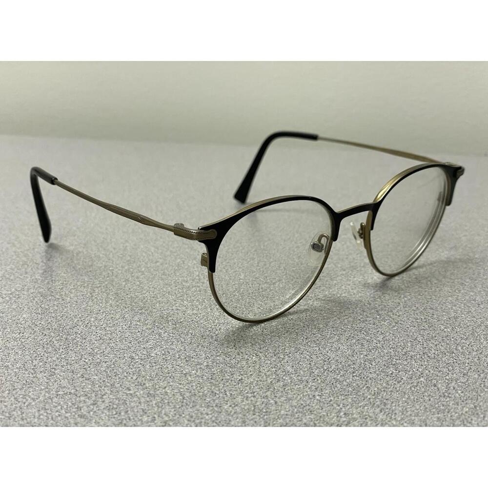 Seraphin Eyeglasses Jonquil Black Gold Titanium 48[]19 145 FRAME ONLY Made Japan
